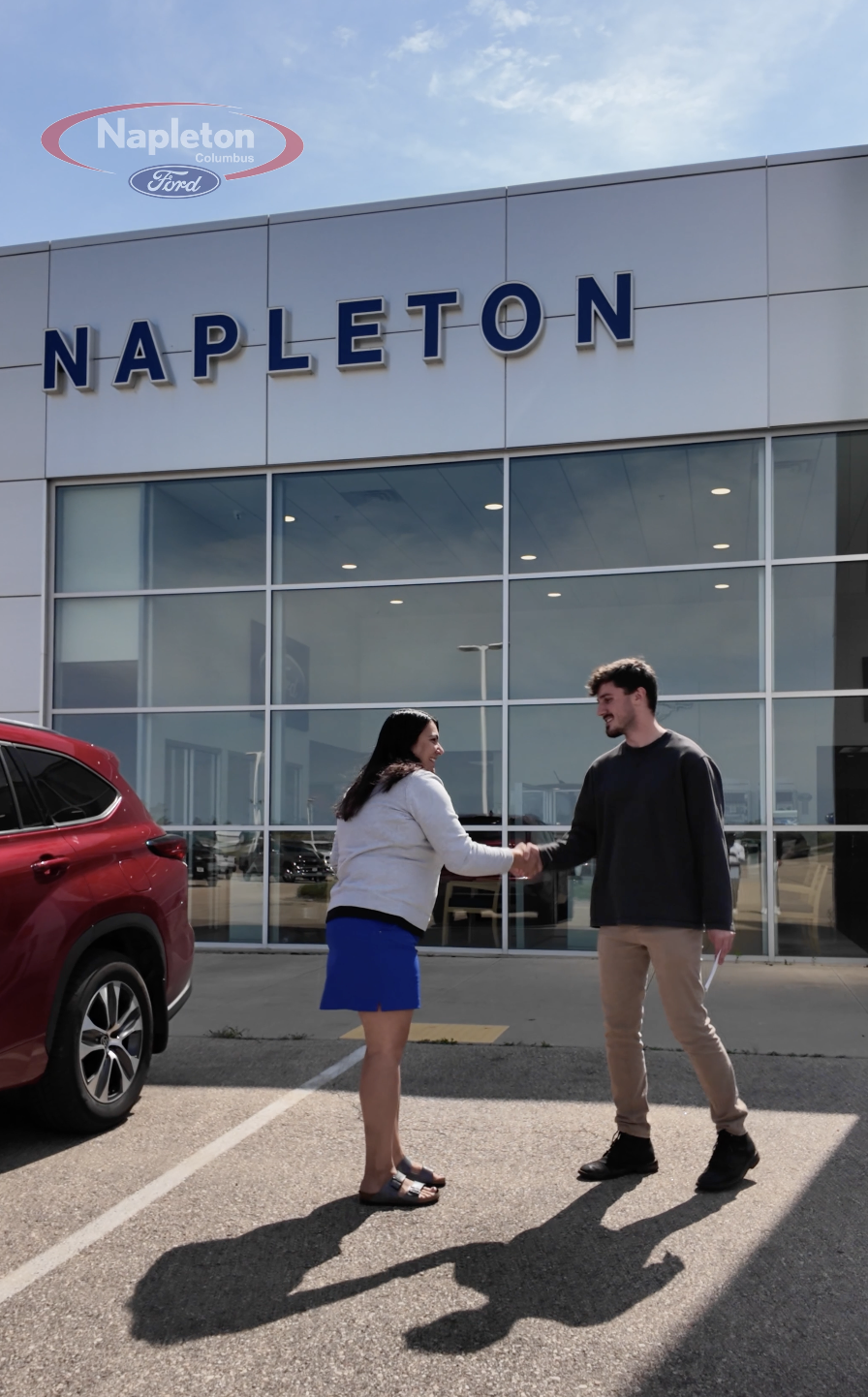 Ford vehicle pickup and delivery service at Napleton Ford Columbus